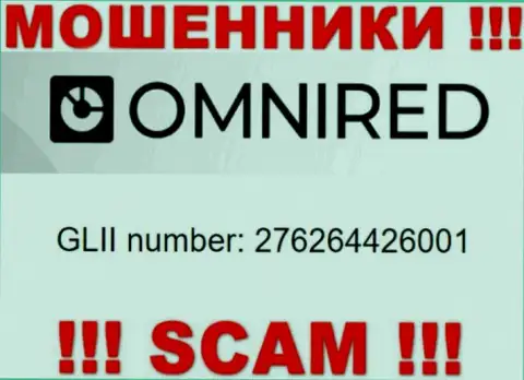 Номер регистрации Omnired, взятый с их веб-ресурса - 276264426001
