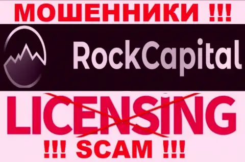Данных о номере лицензии RockCapital на их официальном сайте не размещено - это РАЗВОДНЯК !