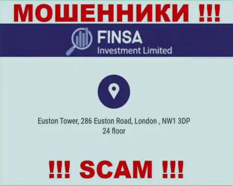 Избегайте совместной работы с Финса - эти мошенники представили ложный адрес