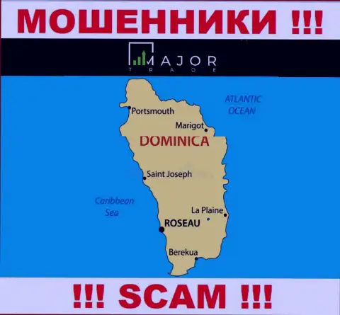 Мошенники MajorTrade Pro засели на территории - Commonwealth of Dominica, чтоб скрыться от наказания - МОШЕННИКИ