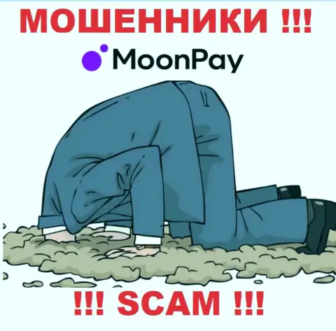 На интернет-ресурсе мошенников MoonPay нет ни намека об регуляторе этой компании !
