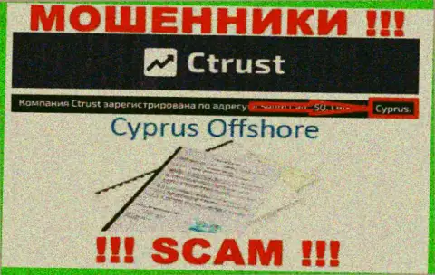 Осторожно махинаторы С Траст зарегистрированы в оффшоре на территории - Кипр