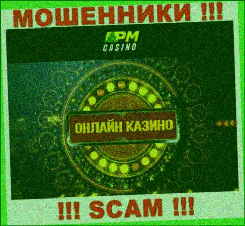 Род деятельности интернет воров PM Casino - это Casino, однако имейте ввиду это кидалово !!!