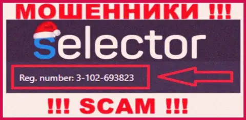 Selector Gg махинаторы сети интернет !!! Их регистрационный номер: 3-102-693823