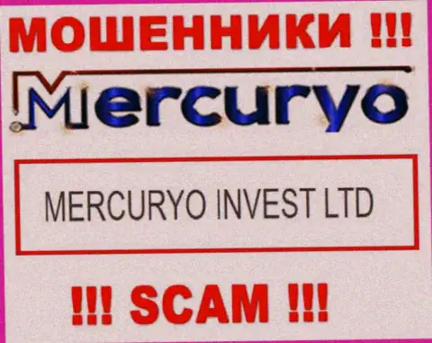 Юридическое лицо Меркурио - это Mercuryo Invest LTD, именно такую информацию оставили мошенники у себя на сайте