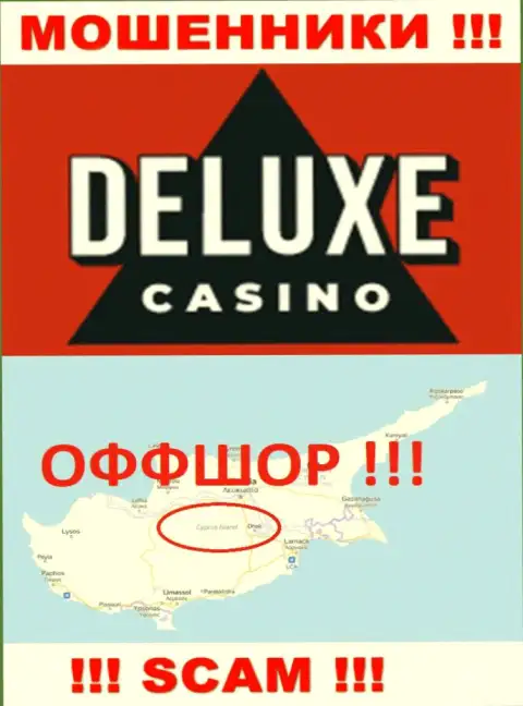 Deluxe-Casino Com - это преступно действующая контора, зарегистрированная в офшоре на территории Cyprus