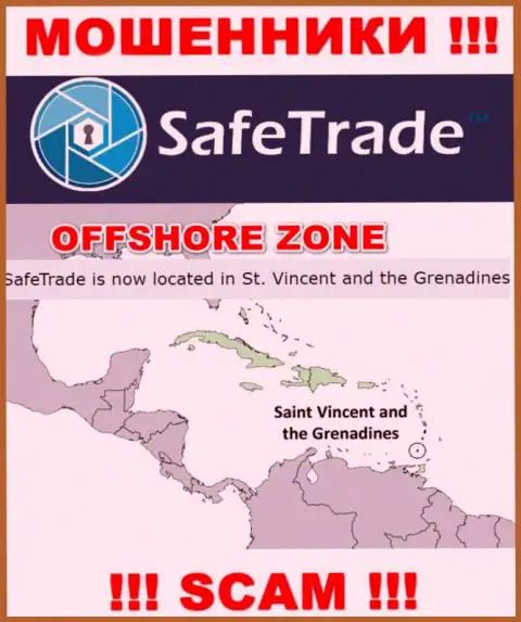 Компания Сейф Трейд похищает вложения клиентов, зарегистрировавшись в офшоре - St. Vincent and the Grenadines