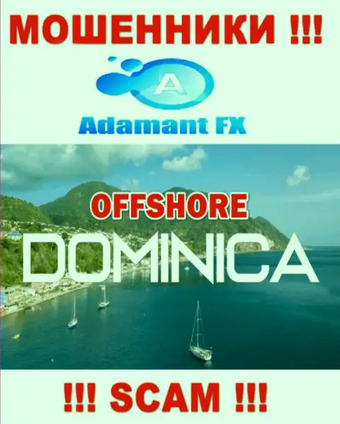 Adamant FX свободно лишают средств, поскольку обосновались на территории - Dominika