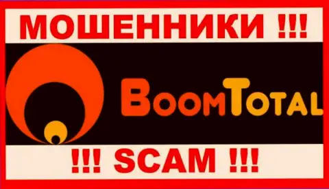 Логотип МОШЕННИКА Boom Total