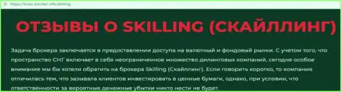 Skilling - это компания, взаимодействие с которой приносит только лишь убытки (обзор)