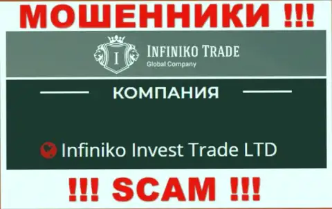 Infiniko Invest Trade LTD - это юридическое лицо internet-мошенников InfinikoTrade