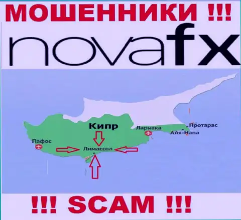 Юридическое место регистрации NovaFX Net на территории - Limassol, Cyprus