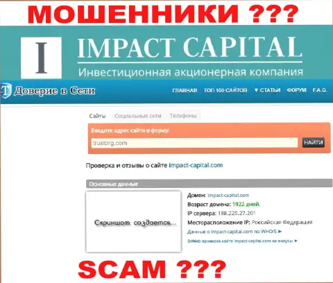 Web-сервису компании Impact Capital уже больше пяти лет