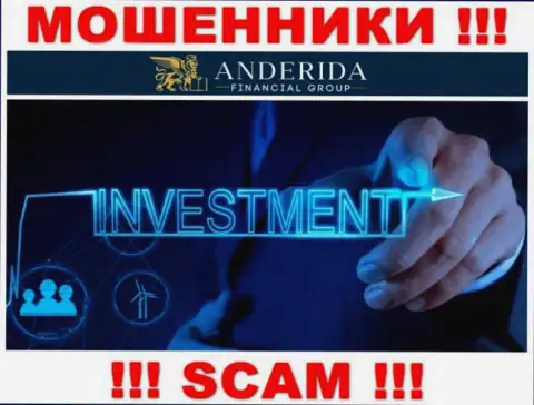 Anderida жульничают, оказывая мошеннические услуги в области Инвестиции