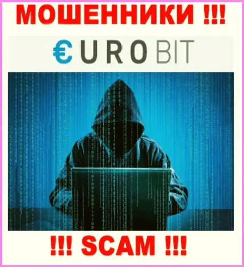 Информации о лицах, которые управляют Euro Bit во всемирной сети разыскать не получилось