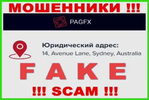 Адрес регистрации организации PagFX у нее на сайте ненастоящий - это СТОПУДОВО ВОРЮГИ !!!
