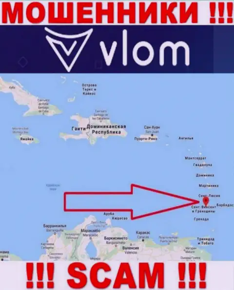 Компания Vlom - это мошенники, пустили корни на территории Saint Vincent and the Grenadines, а это офшор
