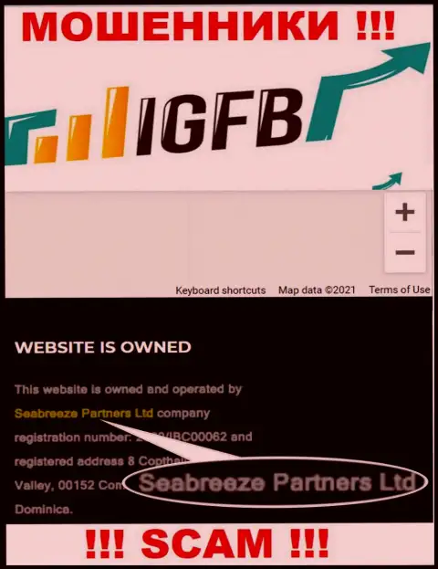 Seabreeze Partners Ltd владеющее конторой ИГЭФБ