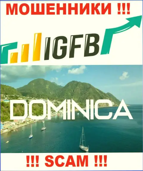 На ресурсе ИГЭФБ написано, что они расположились в оффшоре на территории Commonwealth of Dominica