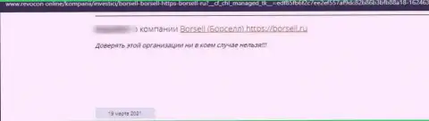 Borsell - это МОШЕННИК ! Орудующий во всемирной интернет паутине (правдивый отзыв)