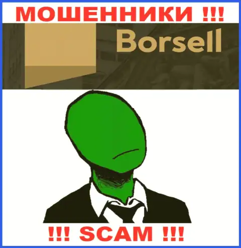 Организация Borsell Ru не внушает доверия, поскольку скрываются сведения о ее непосредственном руководстве
