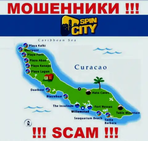 Официальное место базирования СпинСити на территории - Curacao