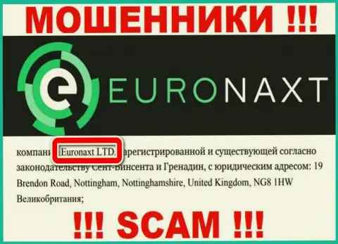 EuroNaxt Com принадлежит организации - ЕвроНакст Лтд