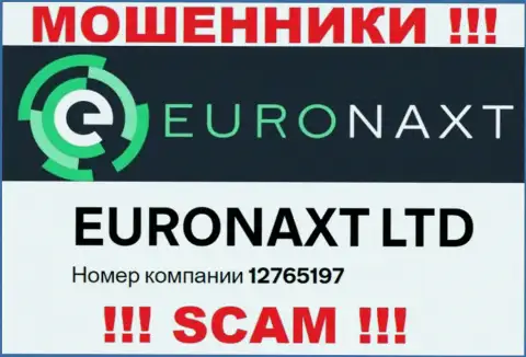 Не имейте дело с конторой EuroNax, рег. номер (12765197) не причина вводить денежные активы