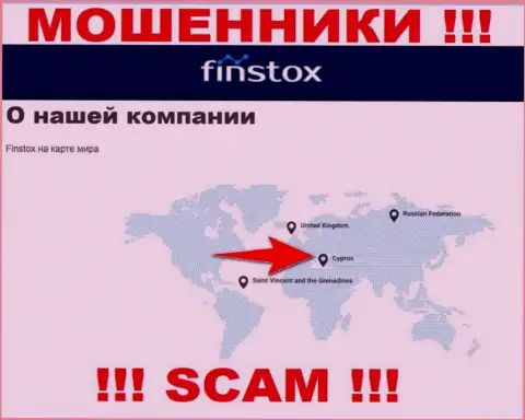 Finstox Com - это интернет мошенники, их адрес регистрации на территории Cyprus