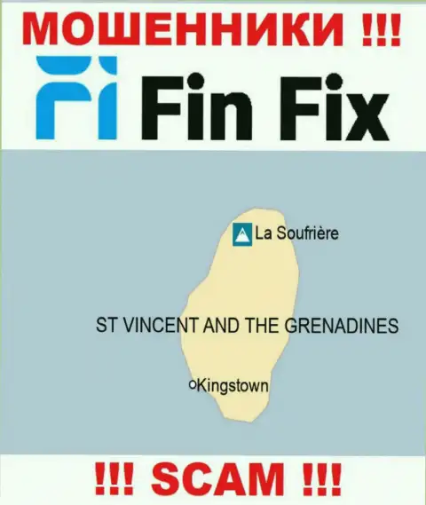 FinFix расположились на территории Сент-Винсент и Гренадины и беспрепятственно сливают финансовые средства