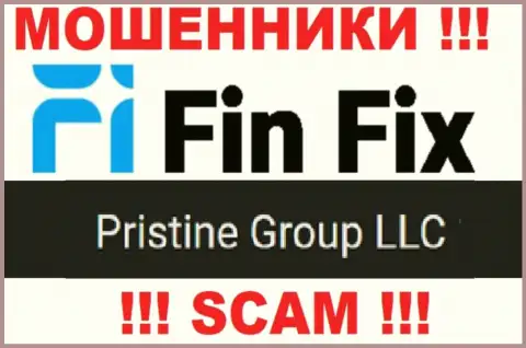 Юр. лицо, которое управляет мошенниками FinFix - это Pristine Group LLC