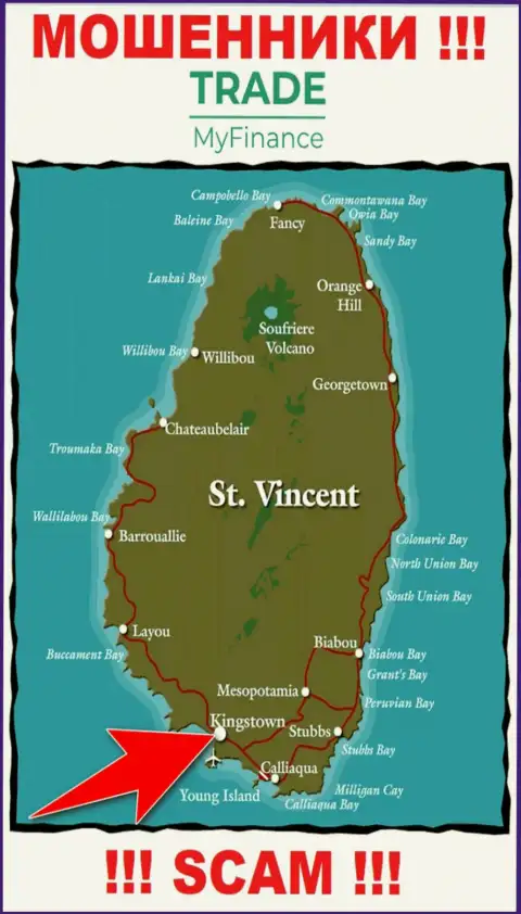 Юридическое место регистрации мошенников TradeMyFinance - Kingstown, Saint Vincent and the Grenadines