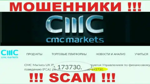 На web-сайте мошенников CMC Markets хотя и предоставлена лицензия, но они в любом случае МОШЕННИКИ