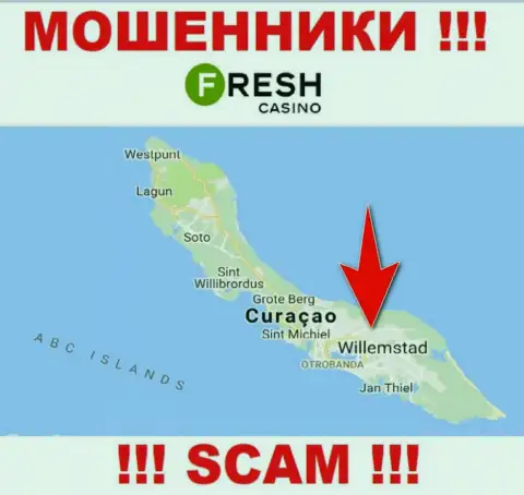Curaçao - именно здесь, в офшорной зоне, отсиживаются интернет-ворюги Фреш Казино