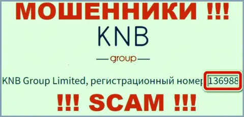 Присутствие рег. номера у KNB Group (136988) не сделает данную компанию добропорядочной