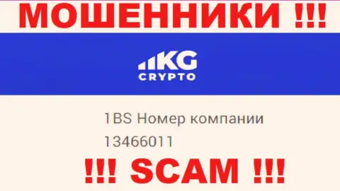 Рег. номер компании CryptoKG, в которую кровные советуем не отправлять: 13466011