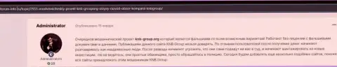 KNB Group - это МОШЕННИКИ !!!  - достоверные факты в обзоре махинаций компании