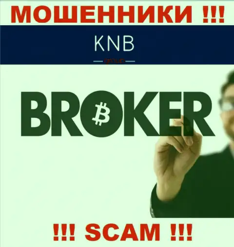 Брокер - в указанном направлении предоставляют свои услуги internet обманщики KNB Group