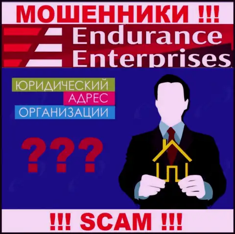Вы не сможете отыскать сведения о юрисдикции EnduranceFX Com ни на сайте воров, ни в глобальной internet сети