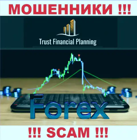 Форекс - именно в этой сфере прокручивают свои делишки настоящие интернет шулера Trust-Financial-Planning