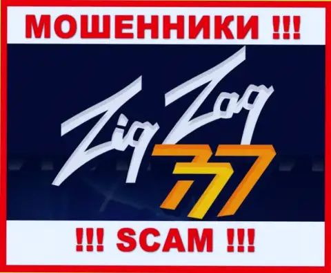 Логотип МОШЕННИКА ZigZag777 Com