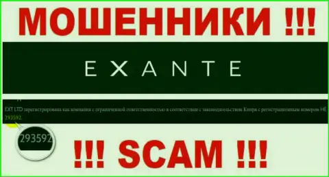 В интернет сети орудуют мошенники Екзантен !!! Их регистрационный номер: HE 293592