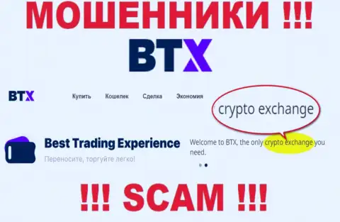 Crypto trading - это направление деятельности неправомерно действующей конторы BTX Pro