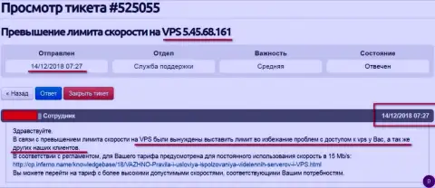 Хостер провайдер рассказал, что VPS -сервера, где и хостится web-сервис ffin.xyz ограничен в скорости